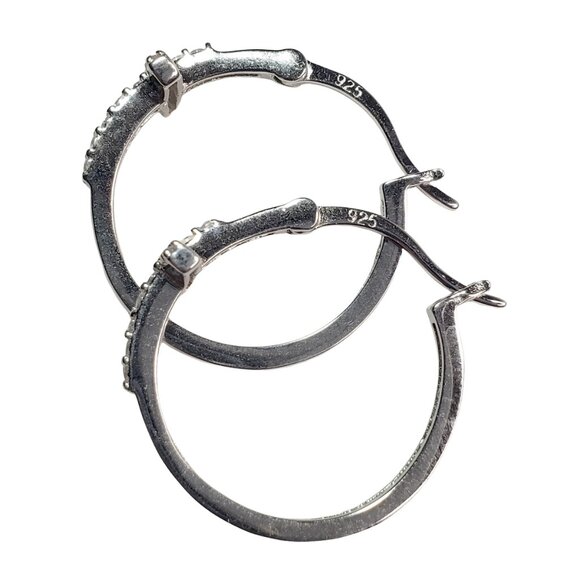 Sterling Silver Side Cross earrings & matching cross necklace, new & unworn 925 - Picture 4 of 9